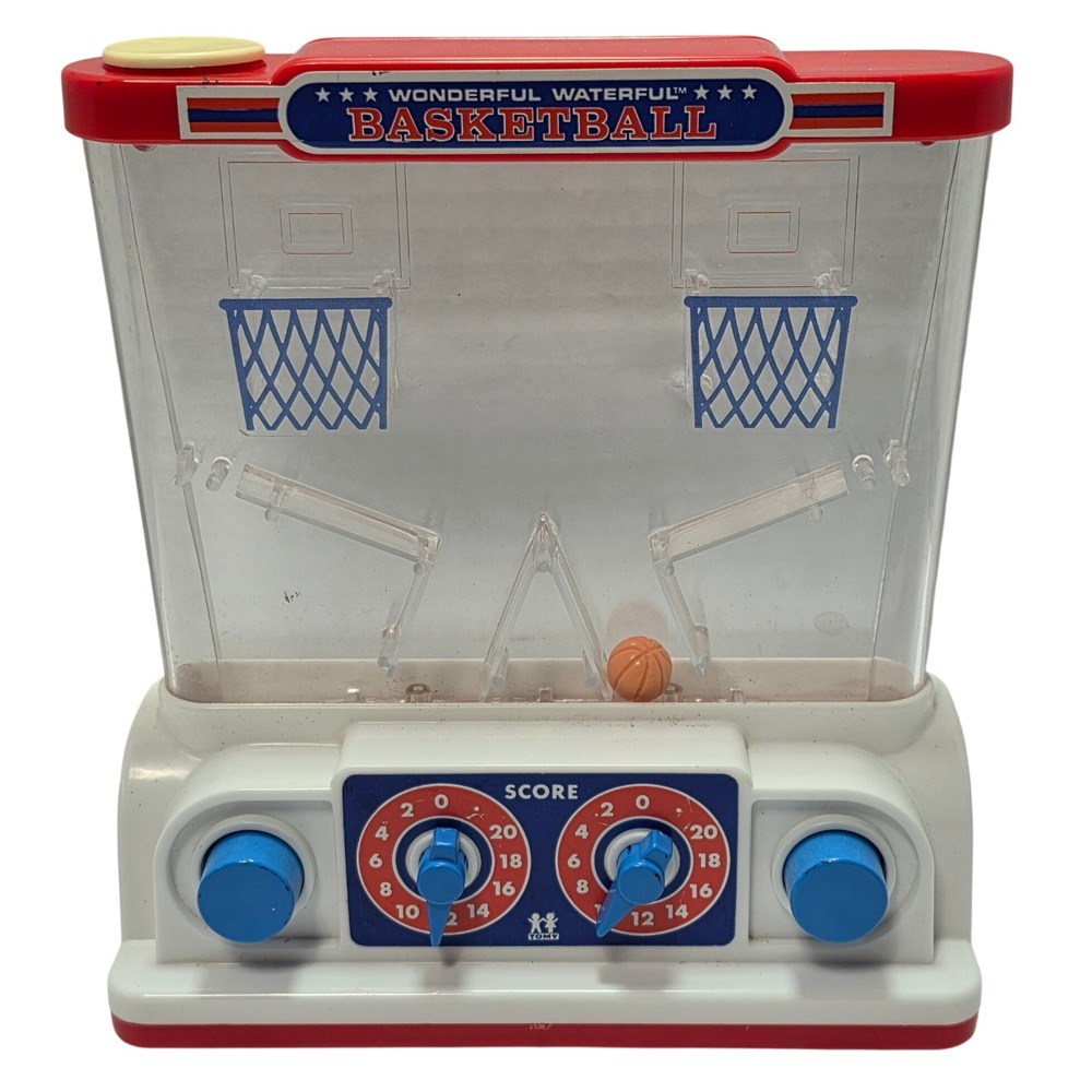 Vintage 1977 Tomy Wonderful Waterful Basketball Handheld Water Game Japan*